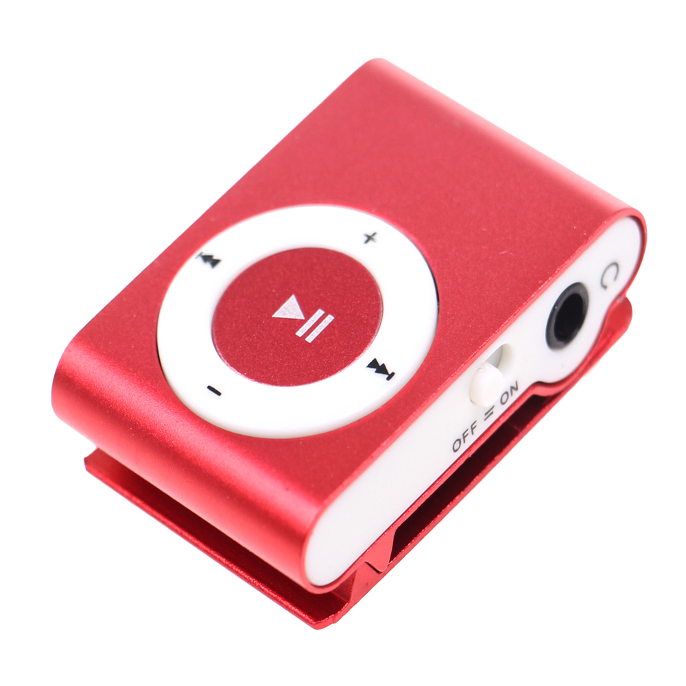 Kompaktní MP3 přehrávač červený - náhled 2