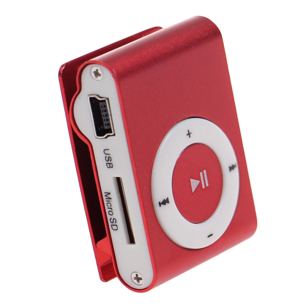 Kompaktní MP3 přehrávač červený - náhled 3