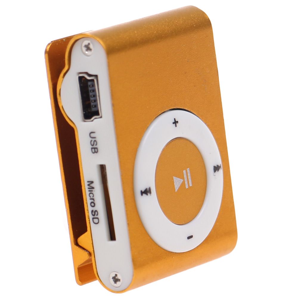 Kompaktní MP3 přehrávač oranžový - náhled 2