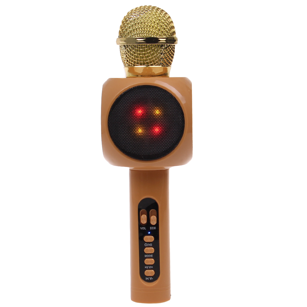 Karaoke mikrofon WS-1816 zlatý - náhled 2