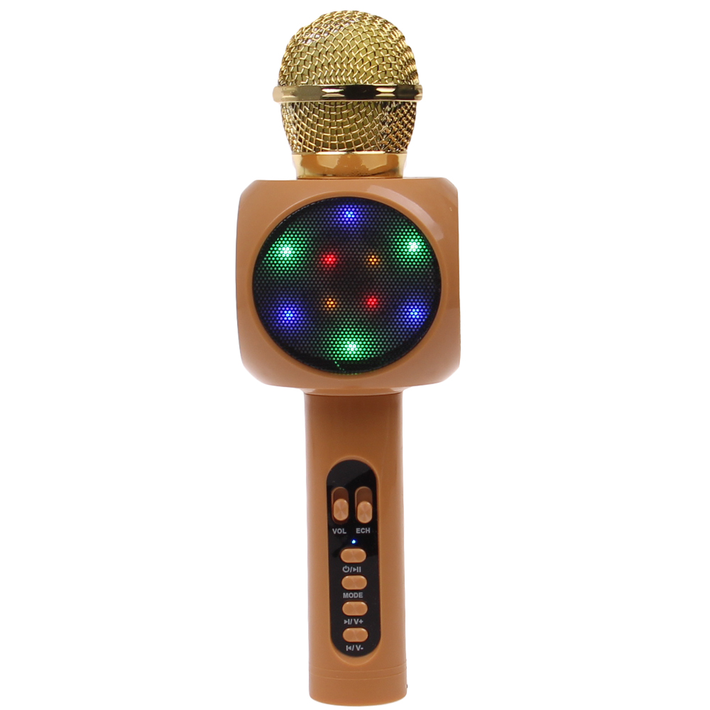 Karaoke mikrofon WS-1816 zlatý - náhled 3