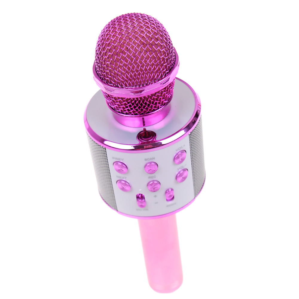 Karaoke mikrofon WS-858 růžový - náhled 2