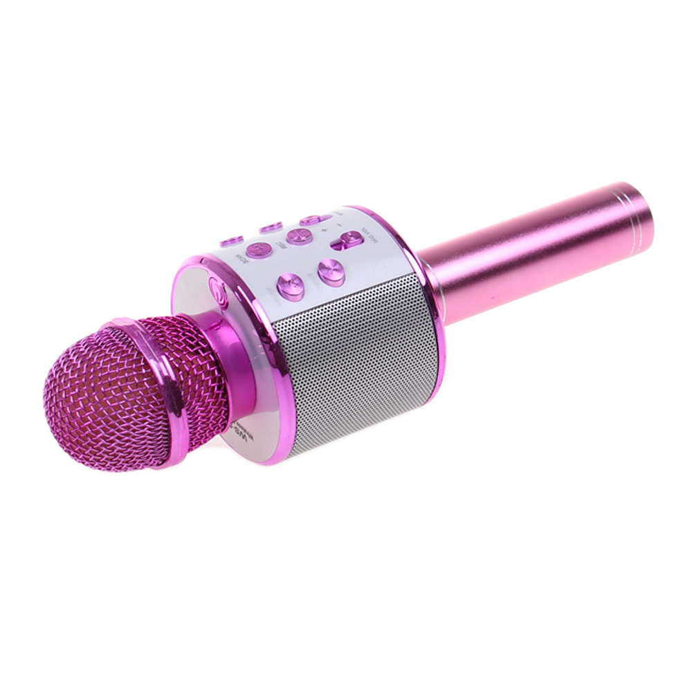 Karaoke mikrofon WS-858 růžový - náhled 3