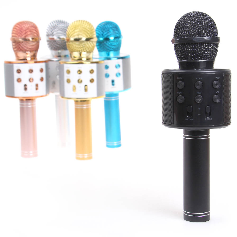 Karaoke mikrofon WS-858 černý - náhled 2