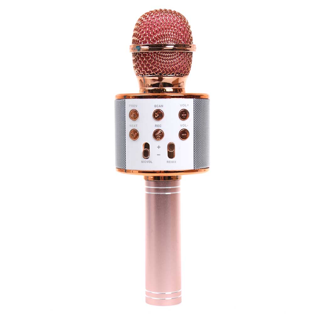 Karaoke mikrofon WS-858 rosegold - náhled 3