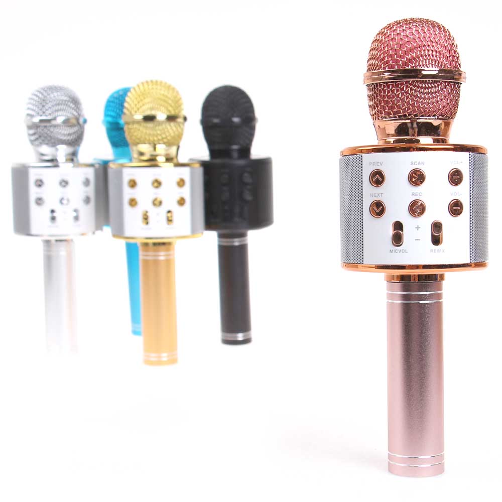 Karaoke mikrofon WS-858 rosegold - náhled 4