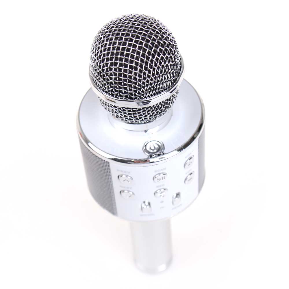 Karaoke mikrofon WS-858 stříbrný - náhled 6