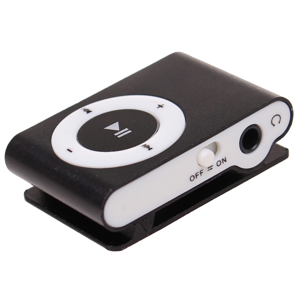 Kompaktní MP3 přehrávač černý - náhled 2