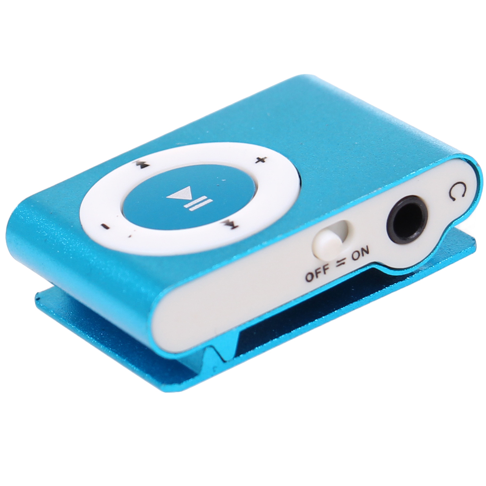 Kompaktní MP3 přehrávač modrý - náhled 2