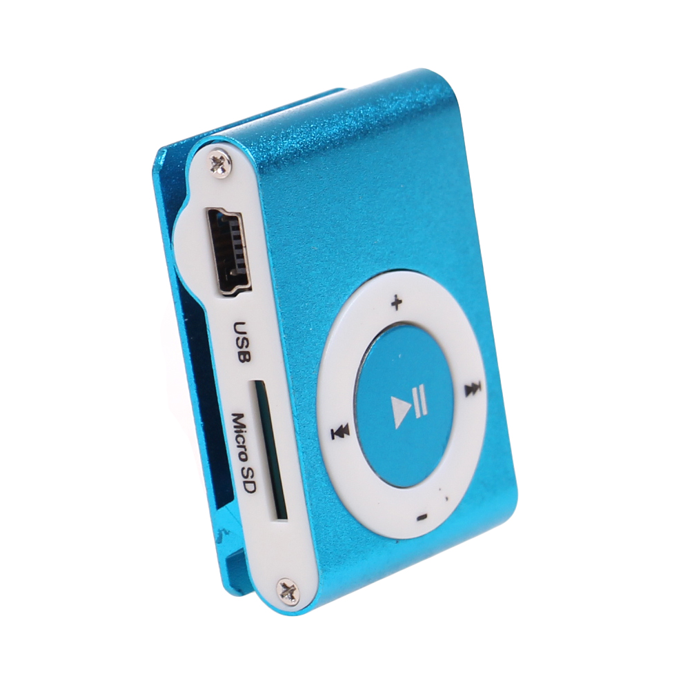 Kompaktní MP3 přehrávač modrý - náhled 3