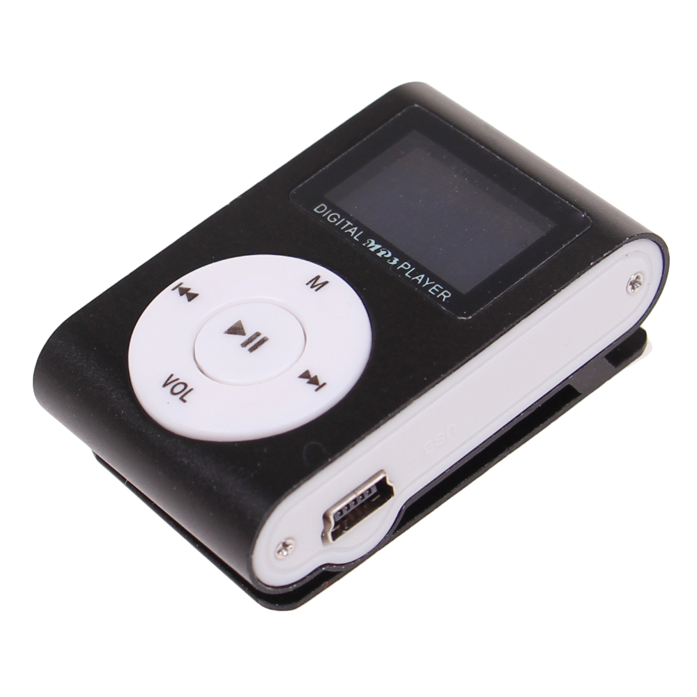 Mini MP3 přehrávač s displejem černý - náhled 2