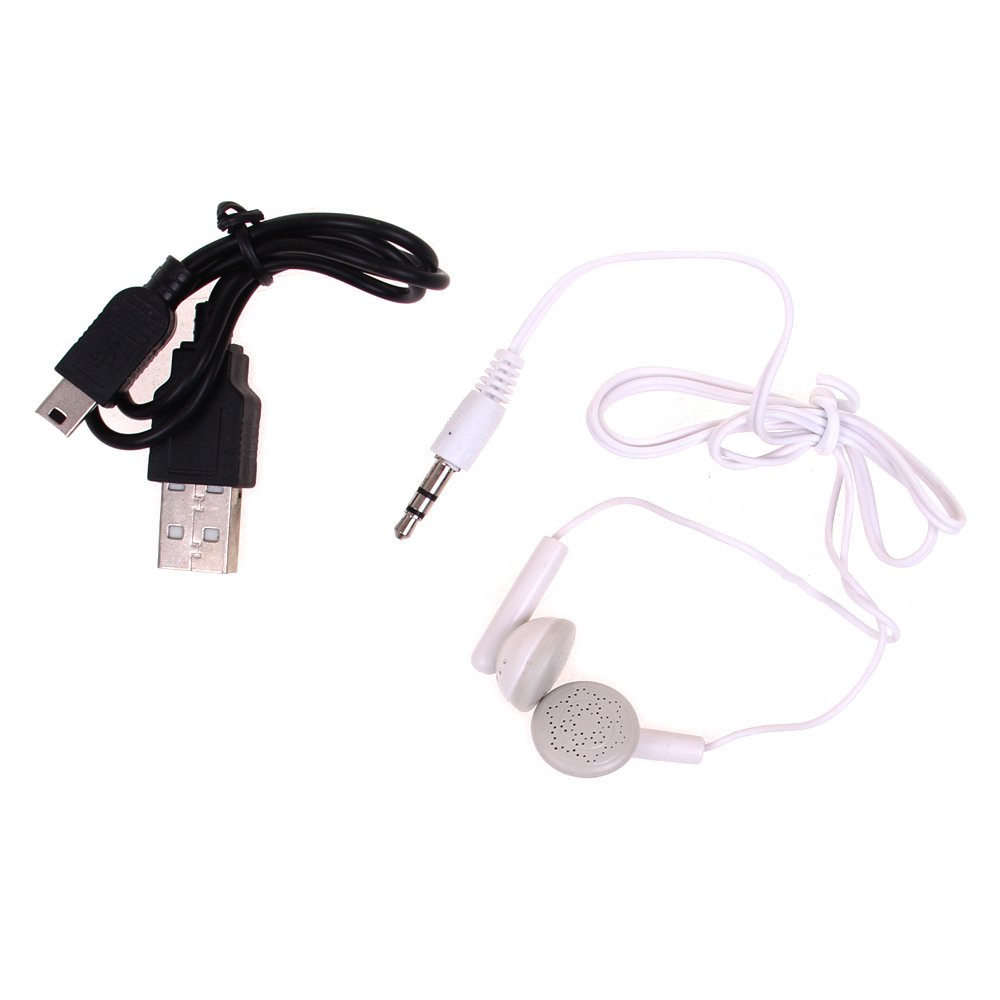 Mini MP3 přehrávač s displejem stříbrný - náhled 4