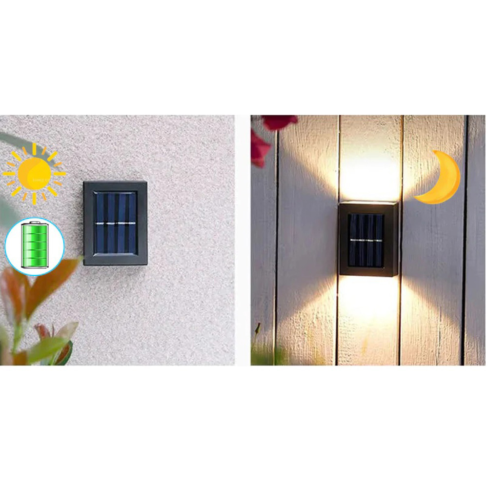 Solární LED osvětlení na zeď 2ks - náhled 2