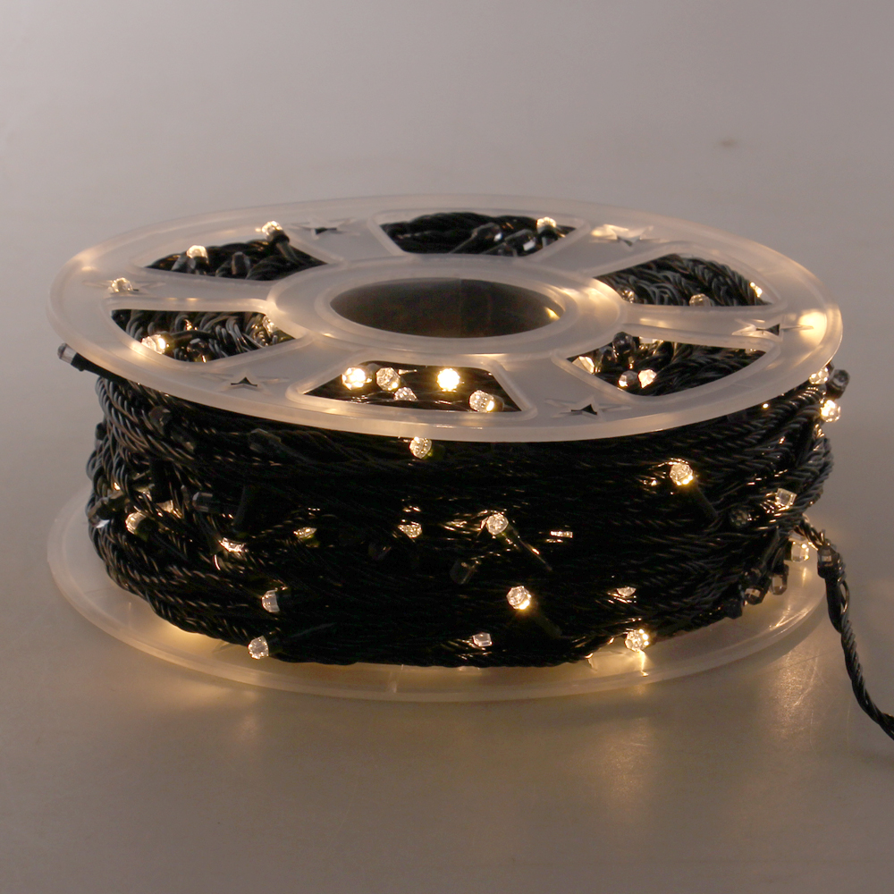 Vánoční LED světelný řetěz 100 m žlutý - náhled 1