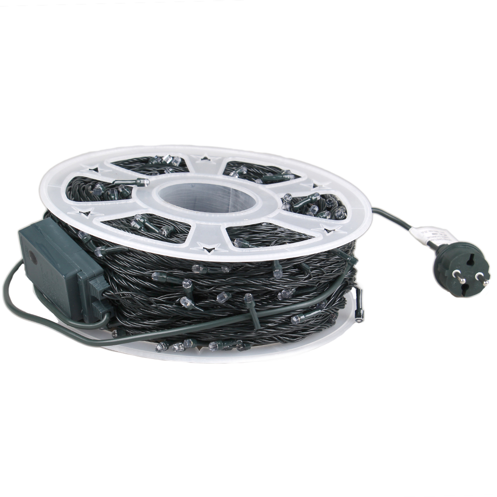 Vánoční LED světelný řetěz 100 m barevný - náhled 1