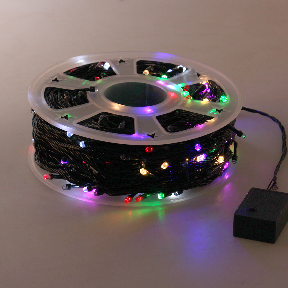 Vánoční LED světelný řetěz 100 m barevný - náhled 2