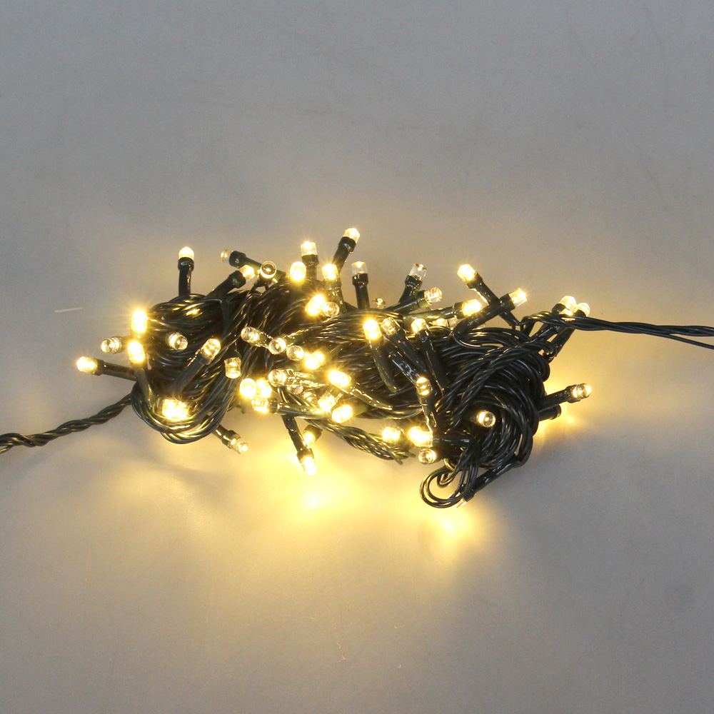 Vánoční LED světelný řetěz 8 m žlutý - náhled 4