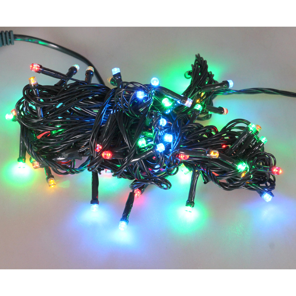 Vánoční LED světelný řetěz 8 m barevný - náhled 4