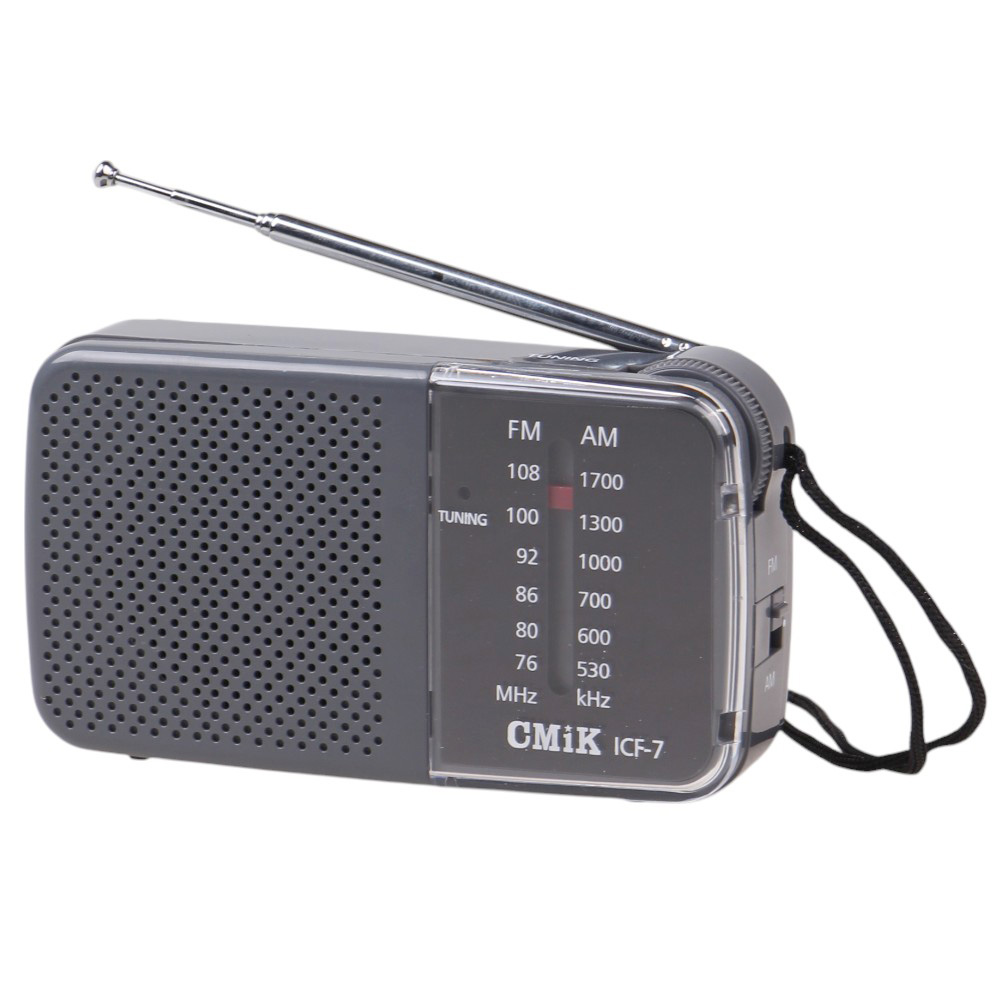 2pásmové kapesní rádio ICF-7 šedé  - náhled 1