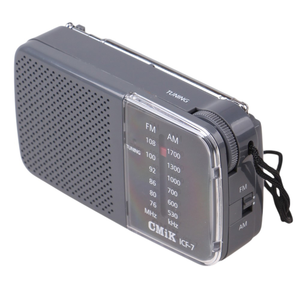 2pásmové kapesní rádio ICF-7 šedé  - náhled 3