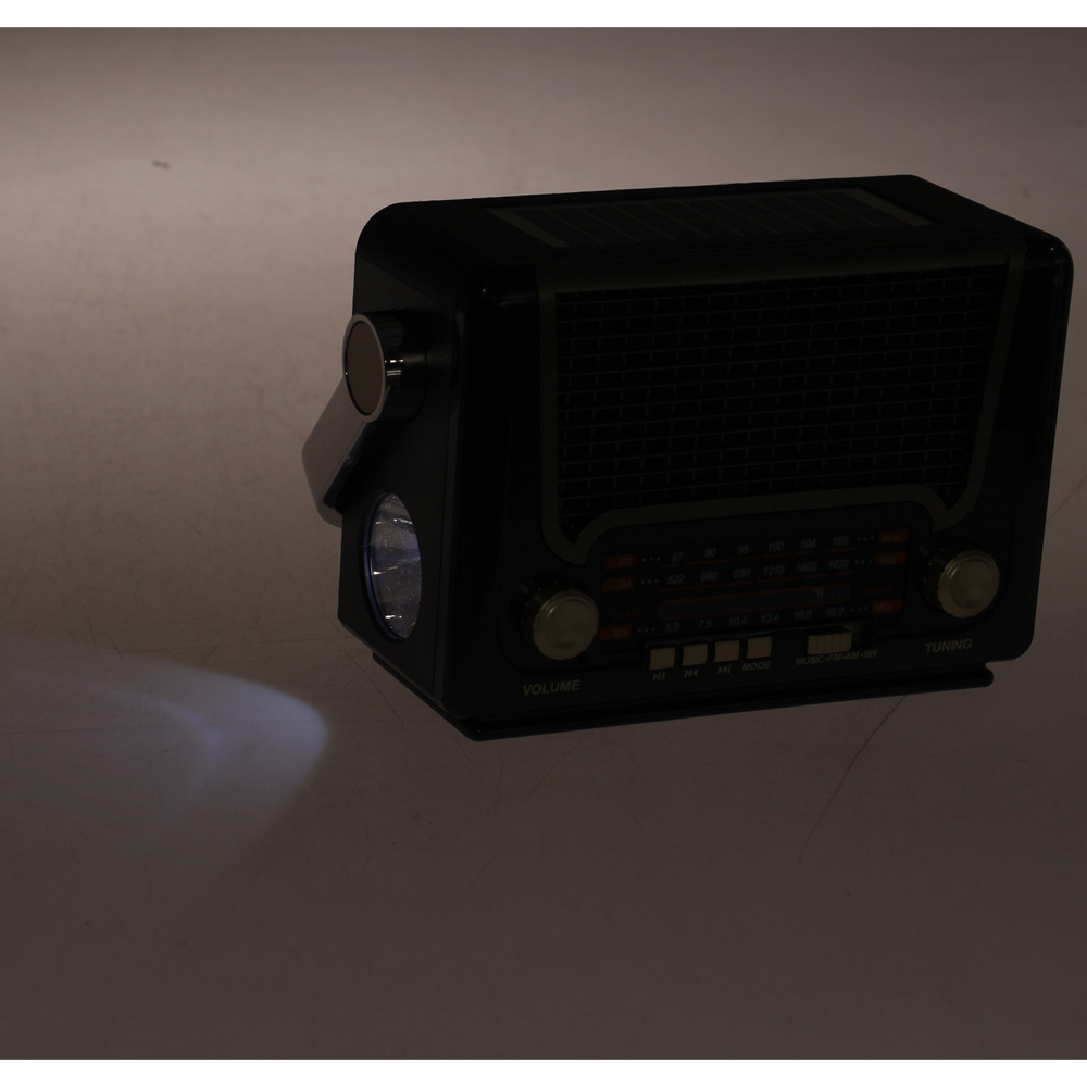 3pásmové solární rádio M-527BT šedé - náhled 5