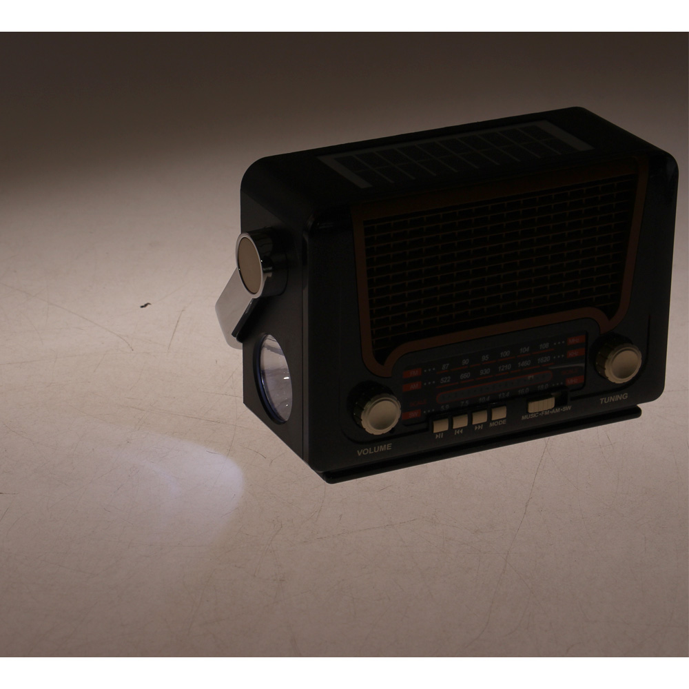 3pásmové solární rádio M-527BT hnědé - náhled 6