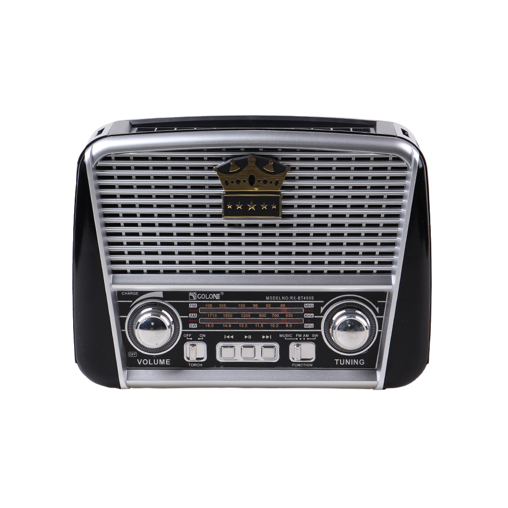 3pásmové solární rádio s Bluetooth černo-stříbrné KORUNA - náhled 2