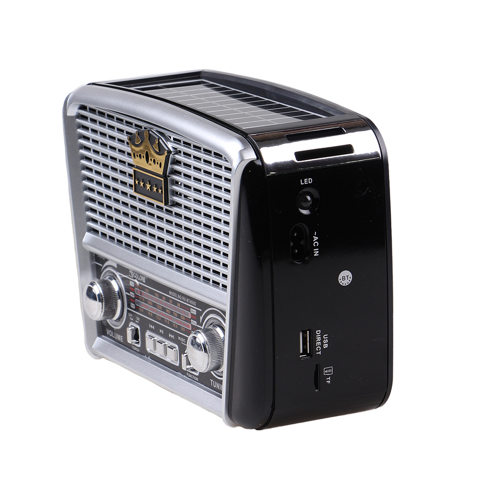 3pásmové solární rádio s Bluetooth černo-stříbrné KORUNA - náhled 3