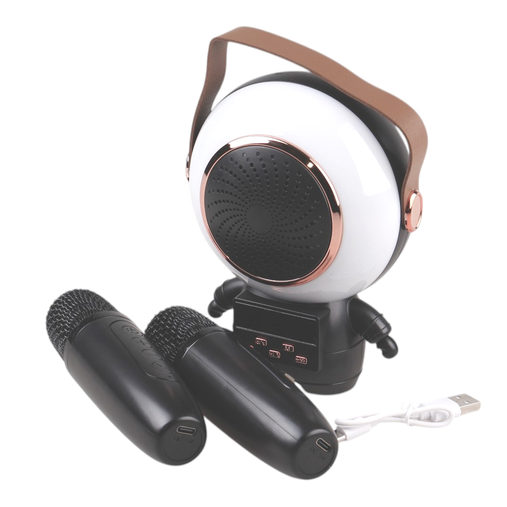 Bezdrátový karaoke astronaut černý - náhled 1