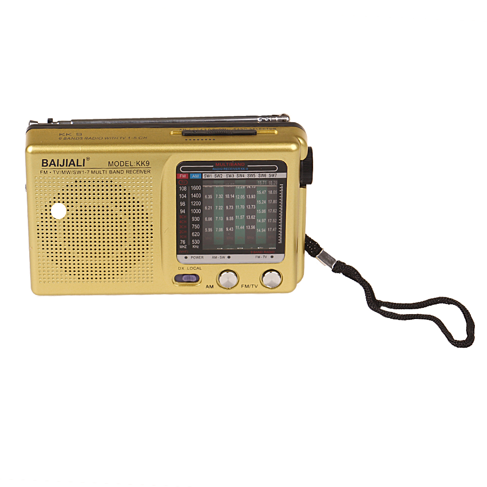 Kapesní rádio KK-9 zlaté - náhled 1