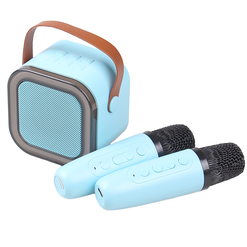 Mini karaoke zvukový systém modrý - náhled 1