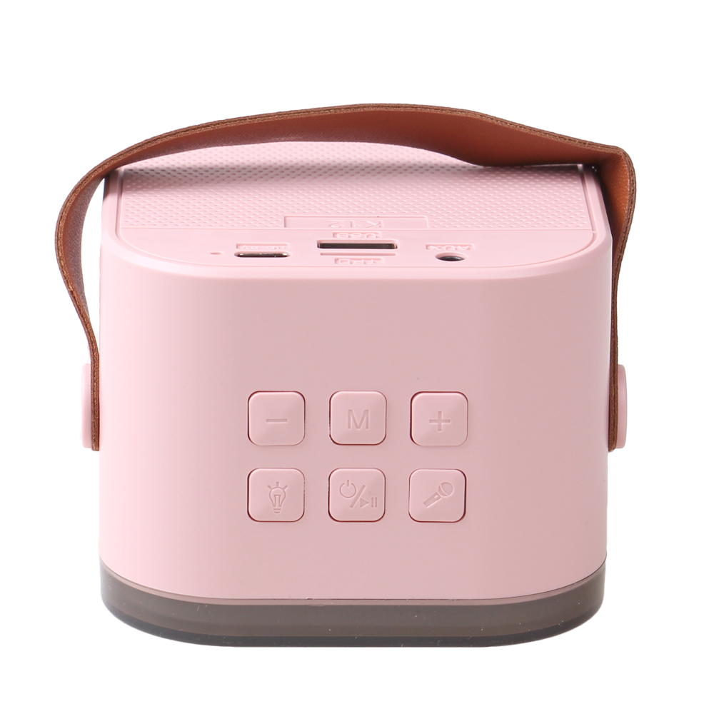 Mini karaoke zvukový systém růžový - náhled 3