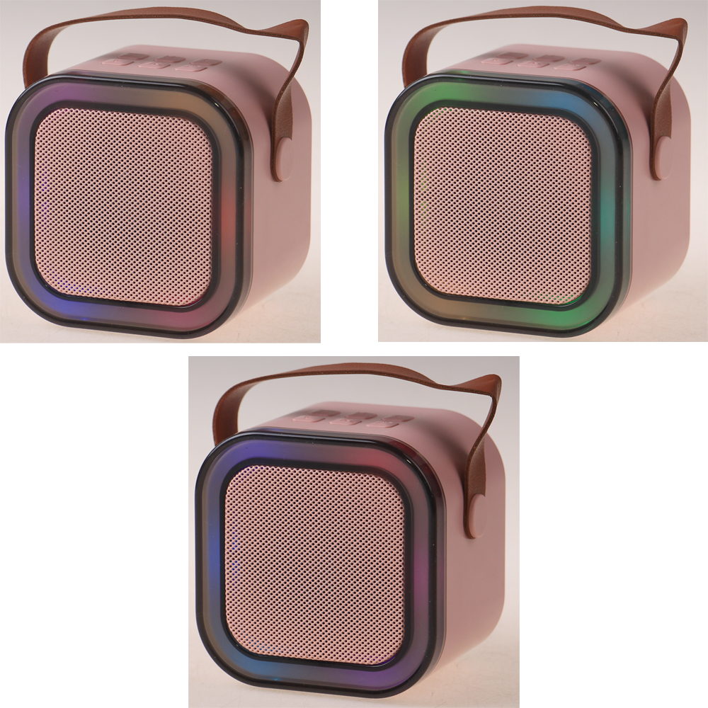 Mini karaoke zvukový systém růžový - náhled 4