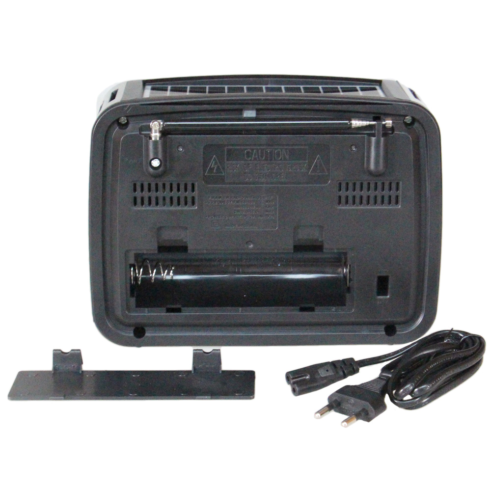 Přenosné 3pásmové solární rádio černo-stříbrné KORUNA - náhled 4