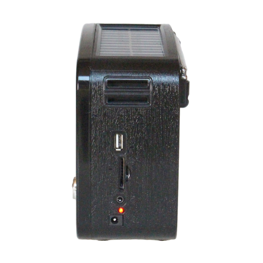 Přenosné 3pásmové solární rádio černo-zlaté MUSIC - náhled 5