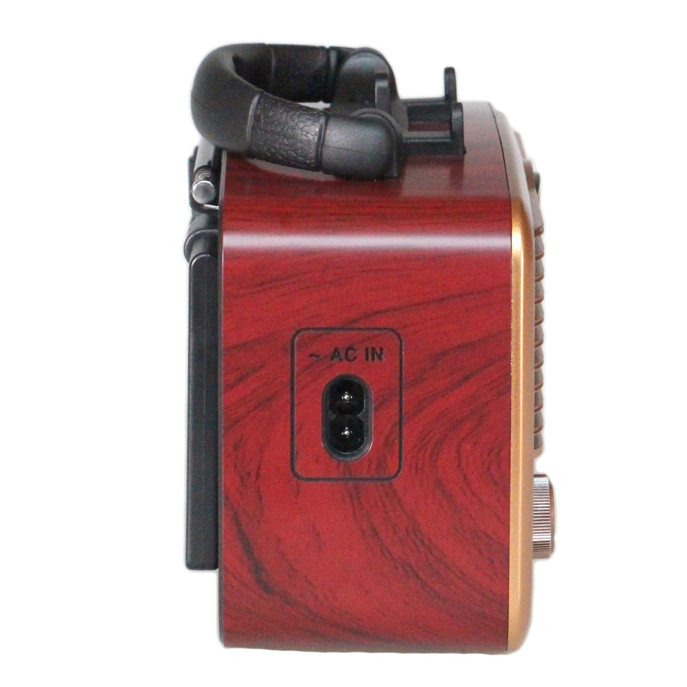 Přenosné 3pásmové solární rádio GOLON zlaté - náhled 3