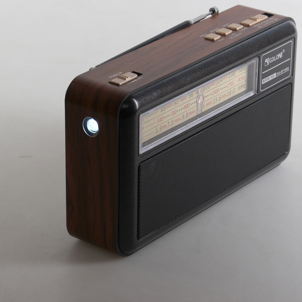 Přenosné 3pásmové solární rádio X-BASS černé - náhled 4