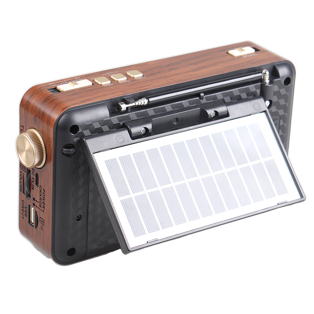 Přenosné 3pásmové solární rádio X-BASS žluté - náhled 2