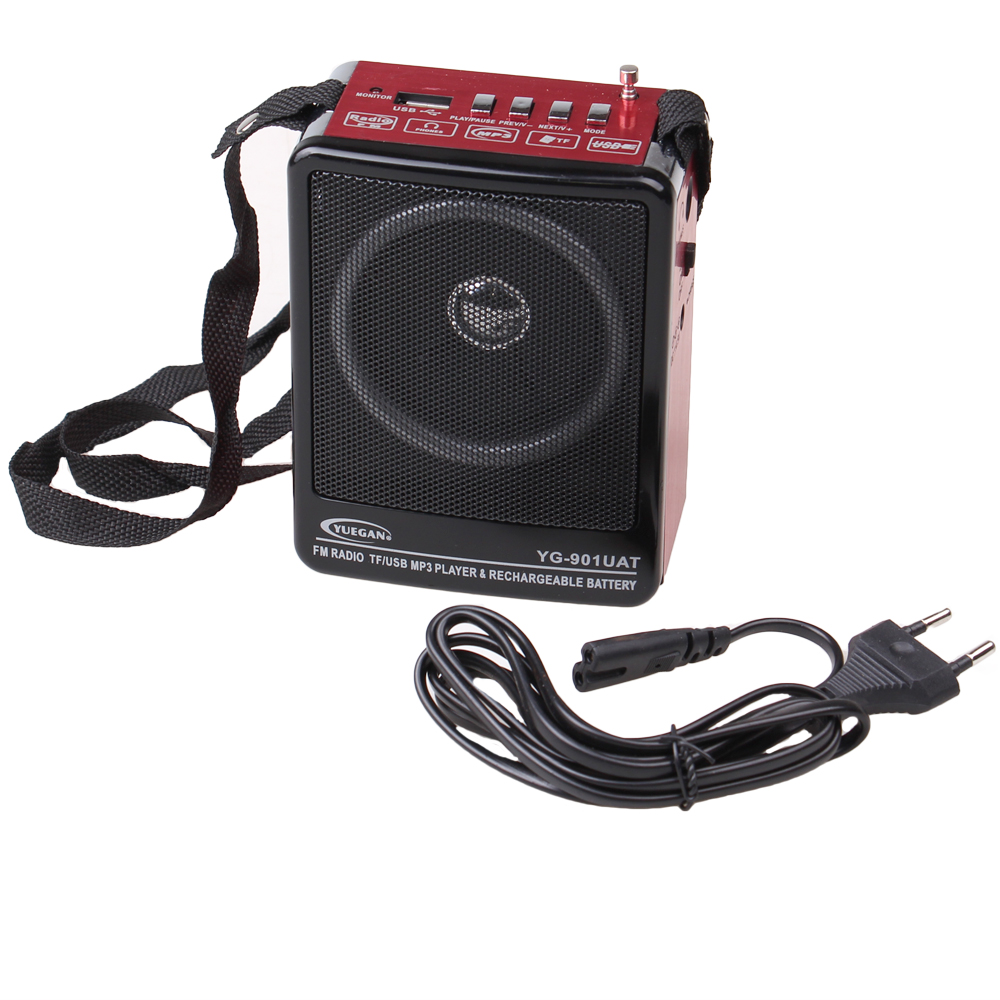 Přenosné rádio YG-901UAT červené - náhled 1