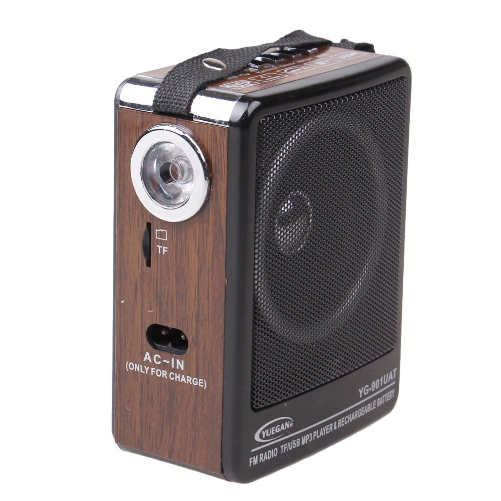 Přenosné rádio YG-901UAT hnědé - náhled 4