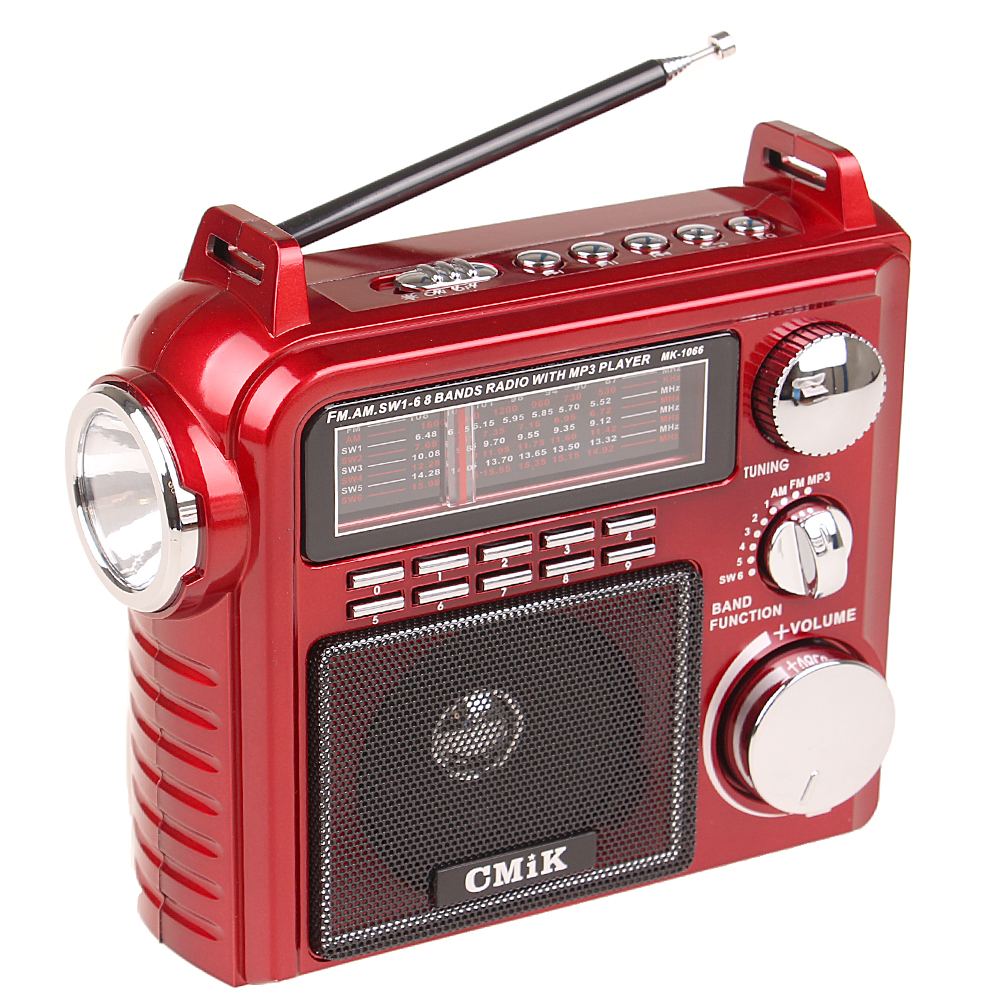 Přenosné radio CMIK MK-1066 červené - náhled 2