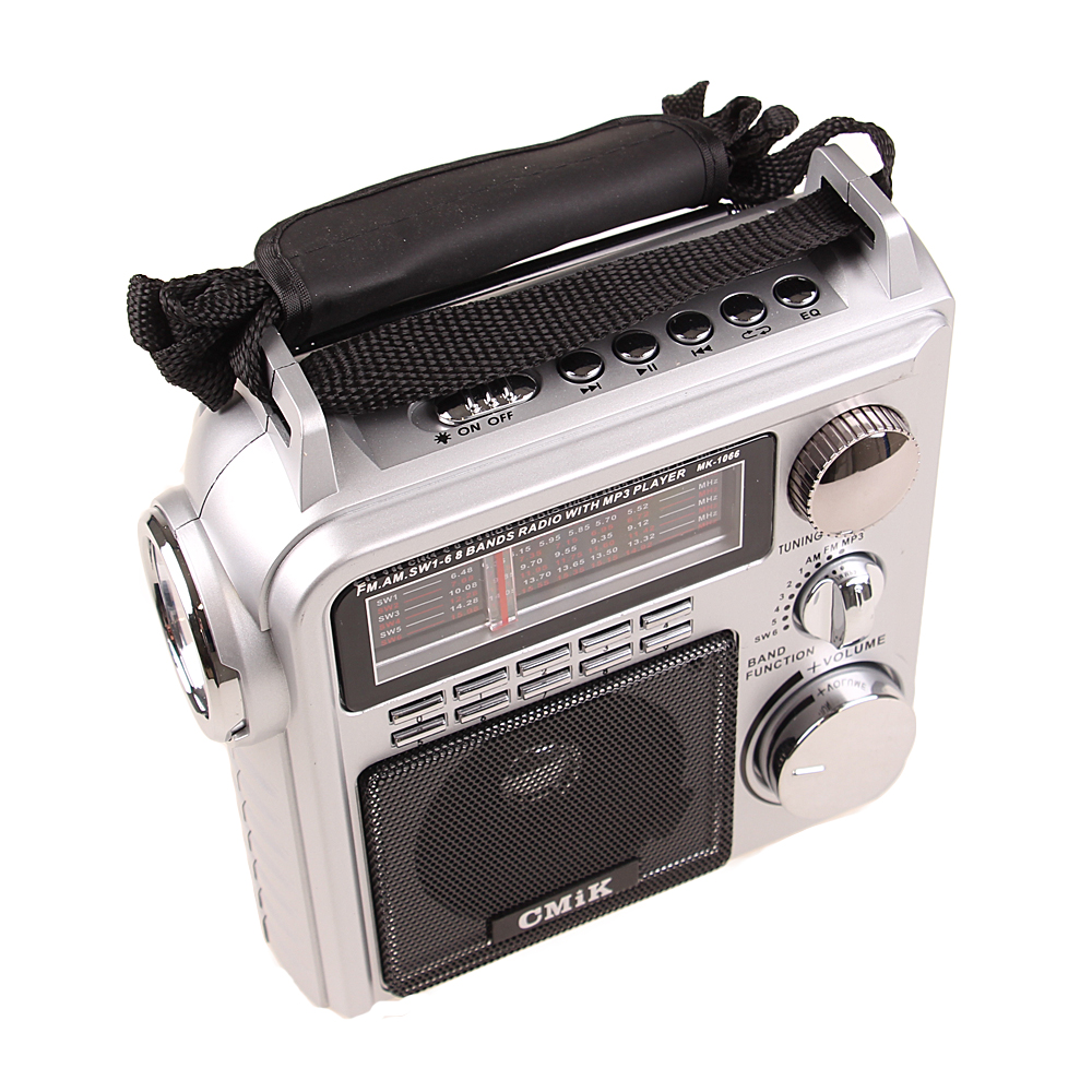 Přenosné radio CMIK MK-1066 stříbrné - náhled 3