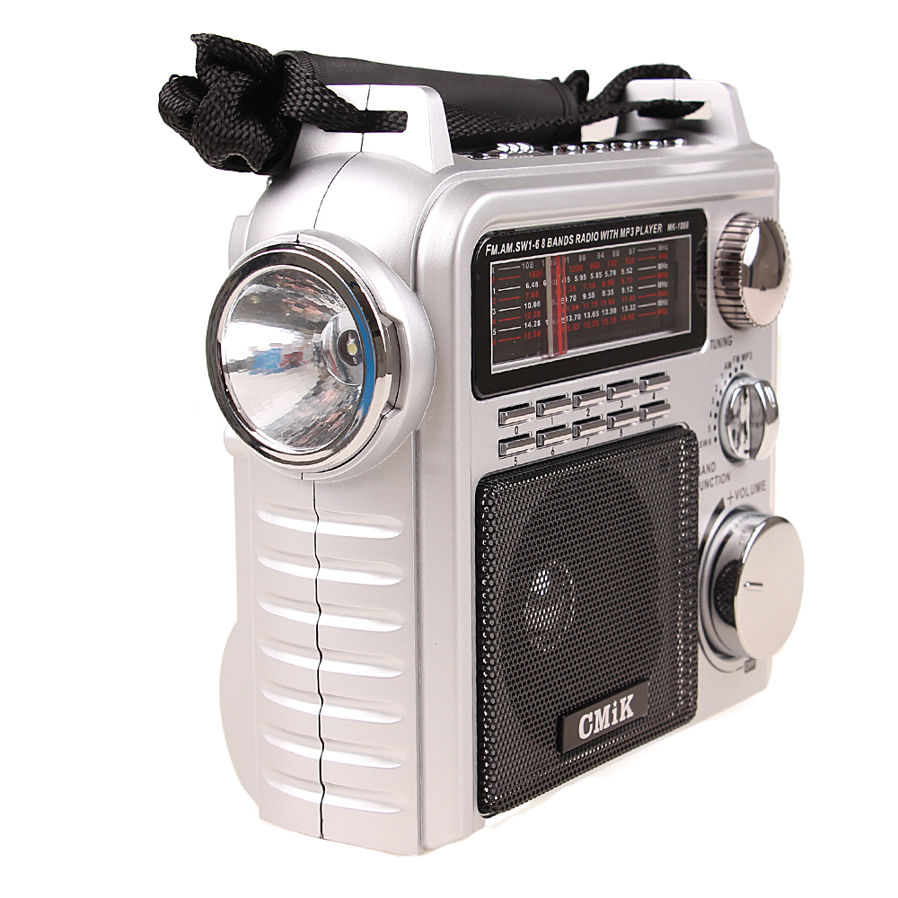Přenosné radio CMIK MK-1066 stříbrné - náhled 6