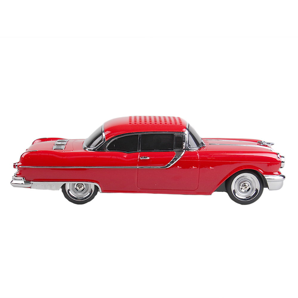 Reproduktor retro auto červené - náhled 3