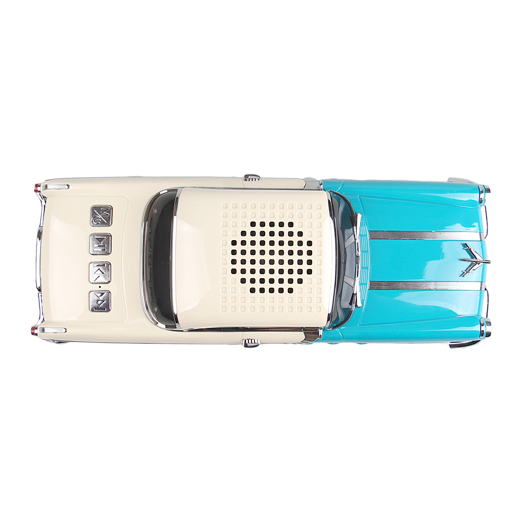 Reproduktor retro auto tyrkysové - náhled 3