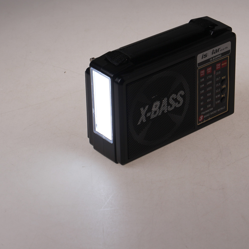 Solární 3pásmové rádio IS-810PRO modré - náhled 7