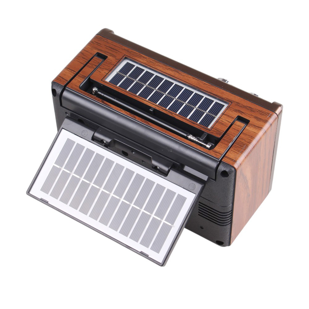 Solární 3pásmové rádio RX-2510BTS tmavě hnědé - náhled 4