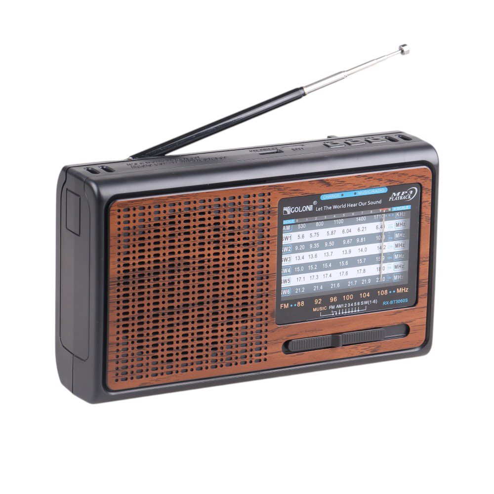 Solární přenosné rádio RX-BT3060S hnědé - náhled 2