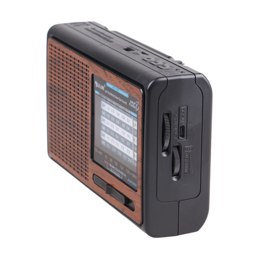 Solární přenosné rádio RX-BT3060S hnědé - náhled 3