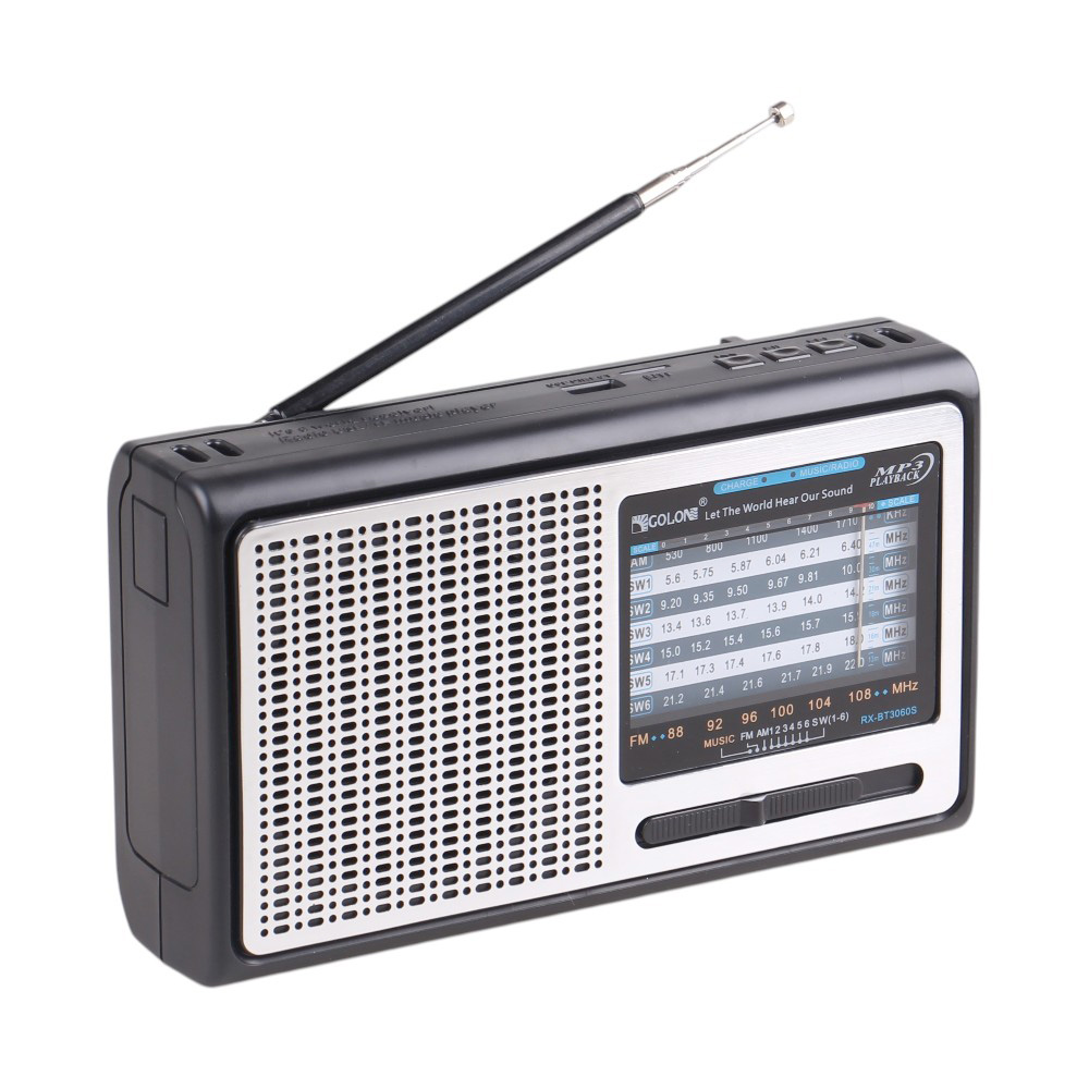 Solární přenosné rádio RX-BT3060S stříbrné - náhled 2